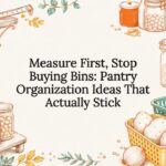 Decorative pantry organization title card