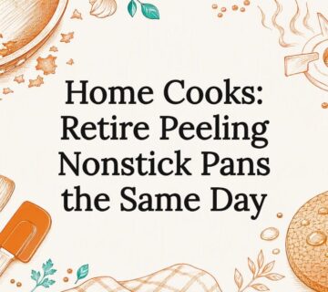 Decorative peeling pan title card illustration