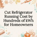 Decorative refrigerator energy savings title card