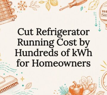 Decorative refrigerator energy savings title card