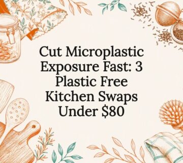 Decorative plastic free kitchen swap title card