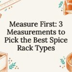 Decorative spice rack measurement title card