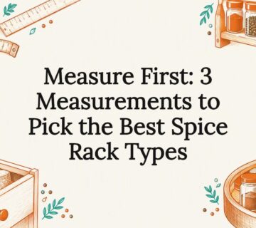 Decorative spice rack measurement title card