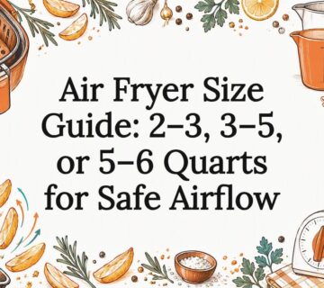 Air fryer size guide title card