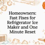 Decorative refrigerator ice maker title card