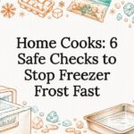 Decorative freezer frost safety title card