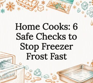 Decorative freezer frost safety title card