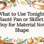 Decorative sauté pan and skillet title card