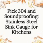 Decorative stainless sink gauge title card