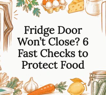 Hand drawn refrigerator gasket and magnet title card