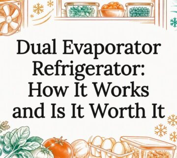 Refrigerator themed illustrated article title card
