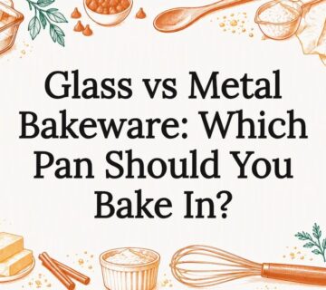 Sketches of glass and metal bakeware