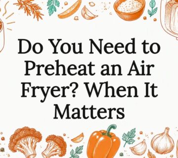 Air fryer preheating title card illustration