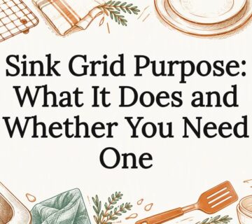 Decorative sink grid title card