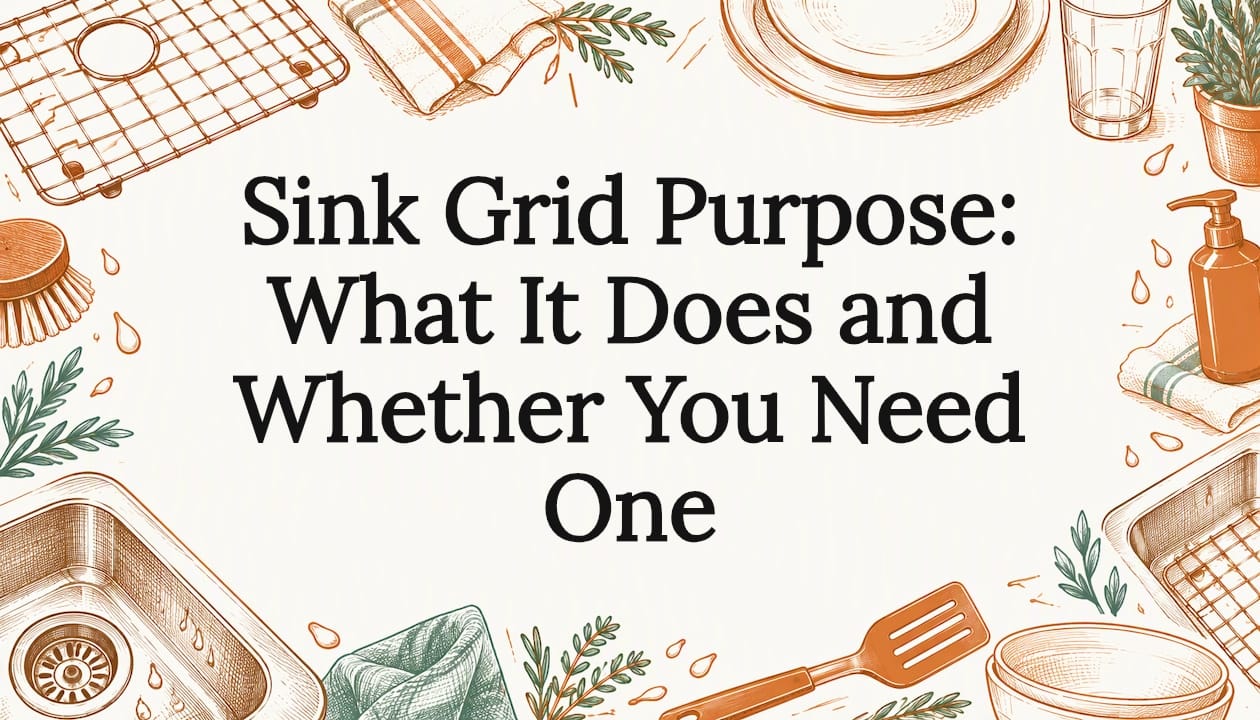 Decorative sink grid title card