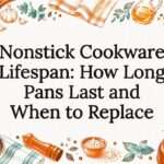 Decorative cookware sketches framing the title